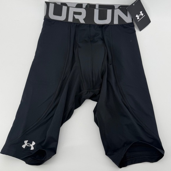 Under Armour Other - NWT Under Armour Mens Compression Leggings with cup Black HeatGear Size Small
